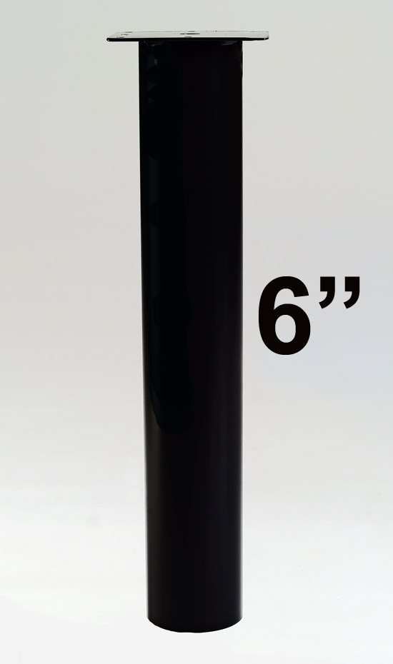6" Diameter Steel Custom Legs Table Leg World