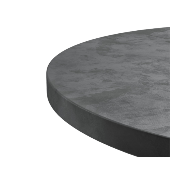 Seattle Round Zinc Table Top ZincCovered Table Top Table Place Chairs