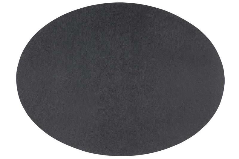 Placemat Ovaal Zwart // Leatherlook set van 2 laatste set! Table