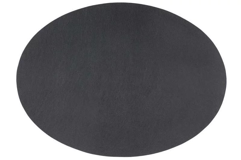 Placemat Ovaal Zwart // Leatherlook set van 2 laatste set! Table
