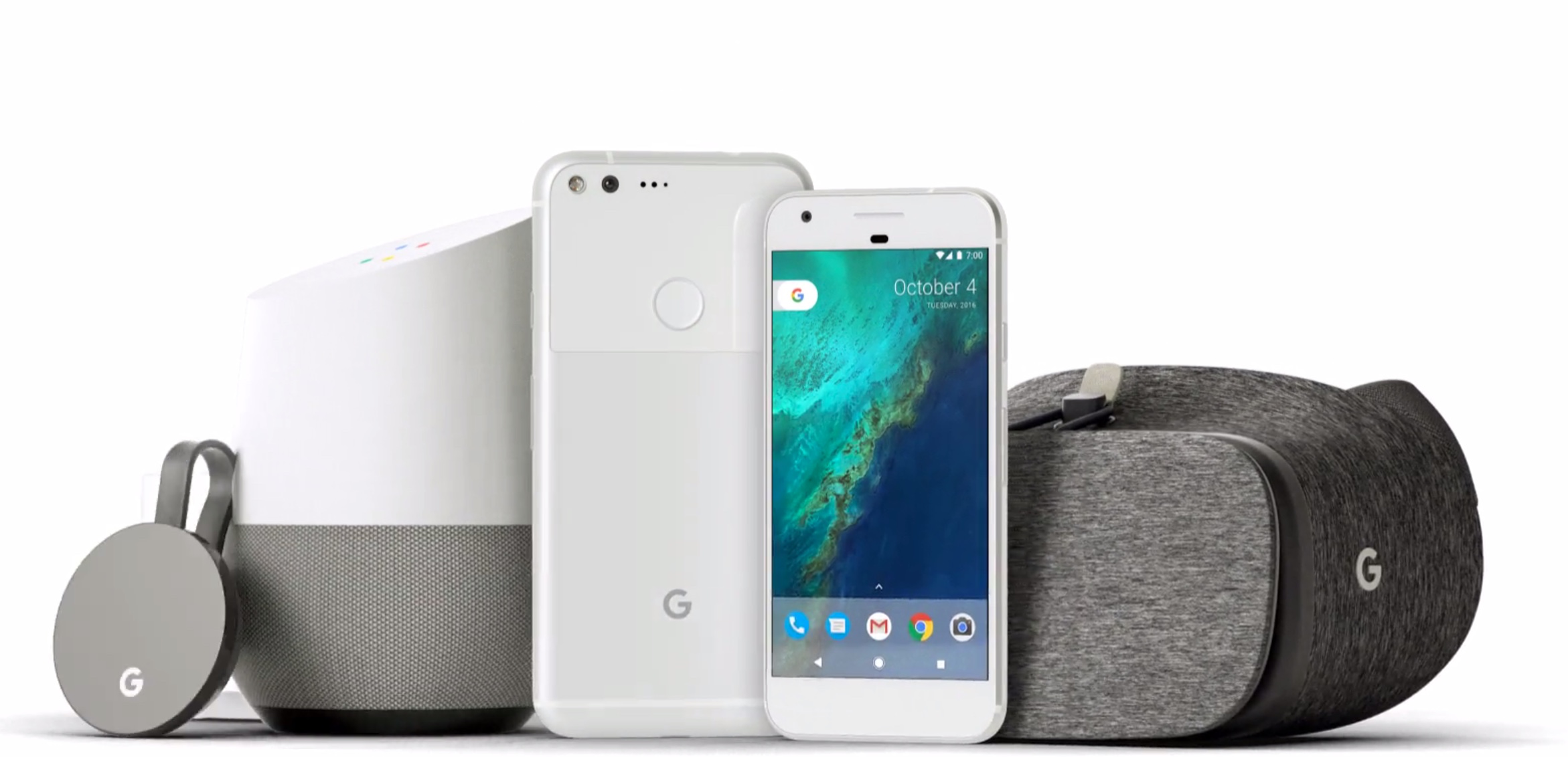 Google Home, Chromecast Ultra, Google WiFi i Daydream View