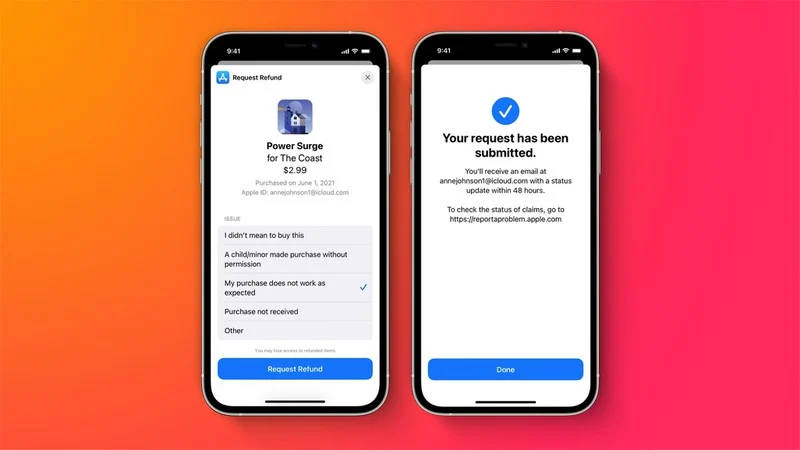 iOS 15 Apple umożliwia zwroty płatności wewnątrz