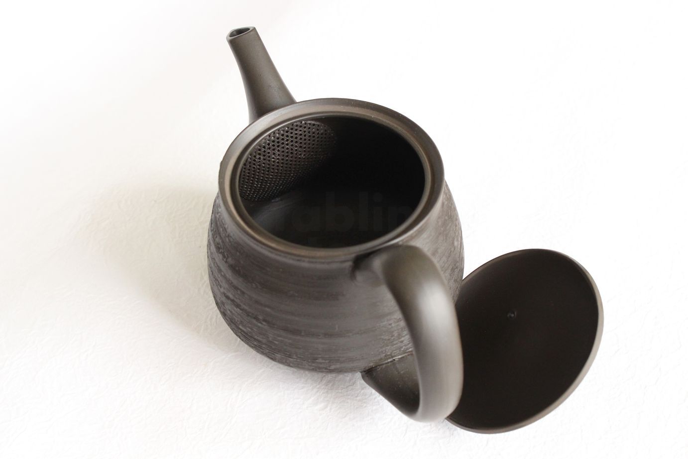 Tokoname Japanese tea pot Hokuryu ceramic tea strainer sendan black 280ml