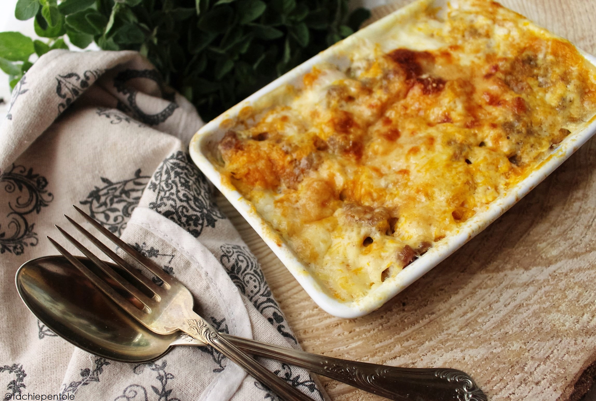 LASAGNE ZUCCA E SALSICCIA Tacchi e Pentole®