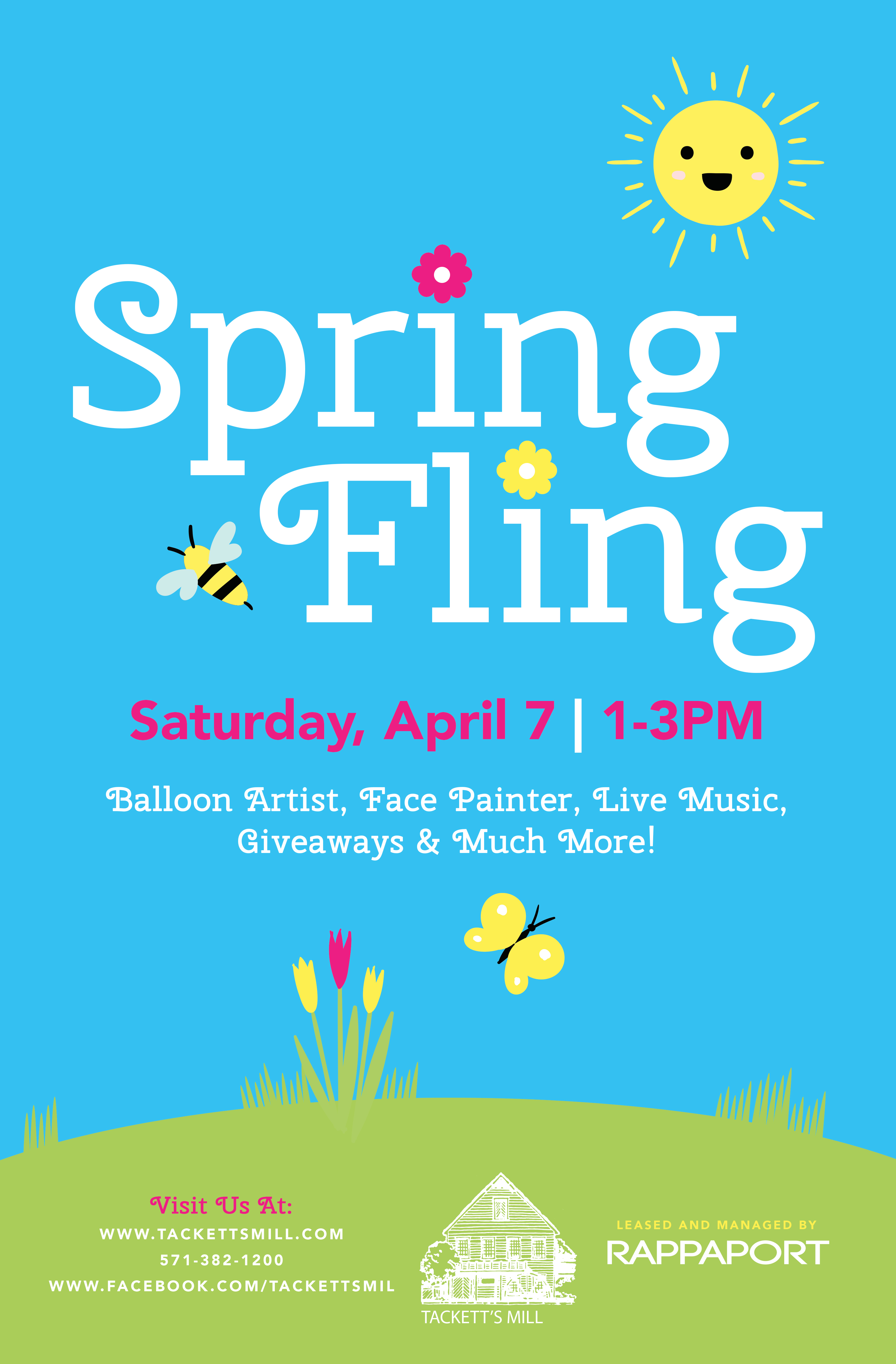 Spring Fling 2018 Poster Tackett's Mill