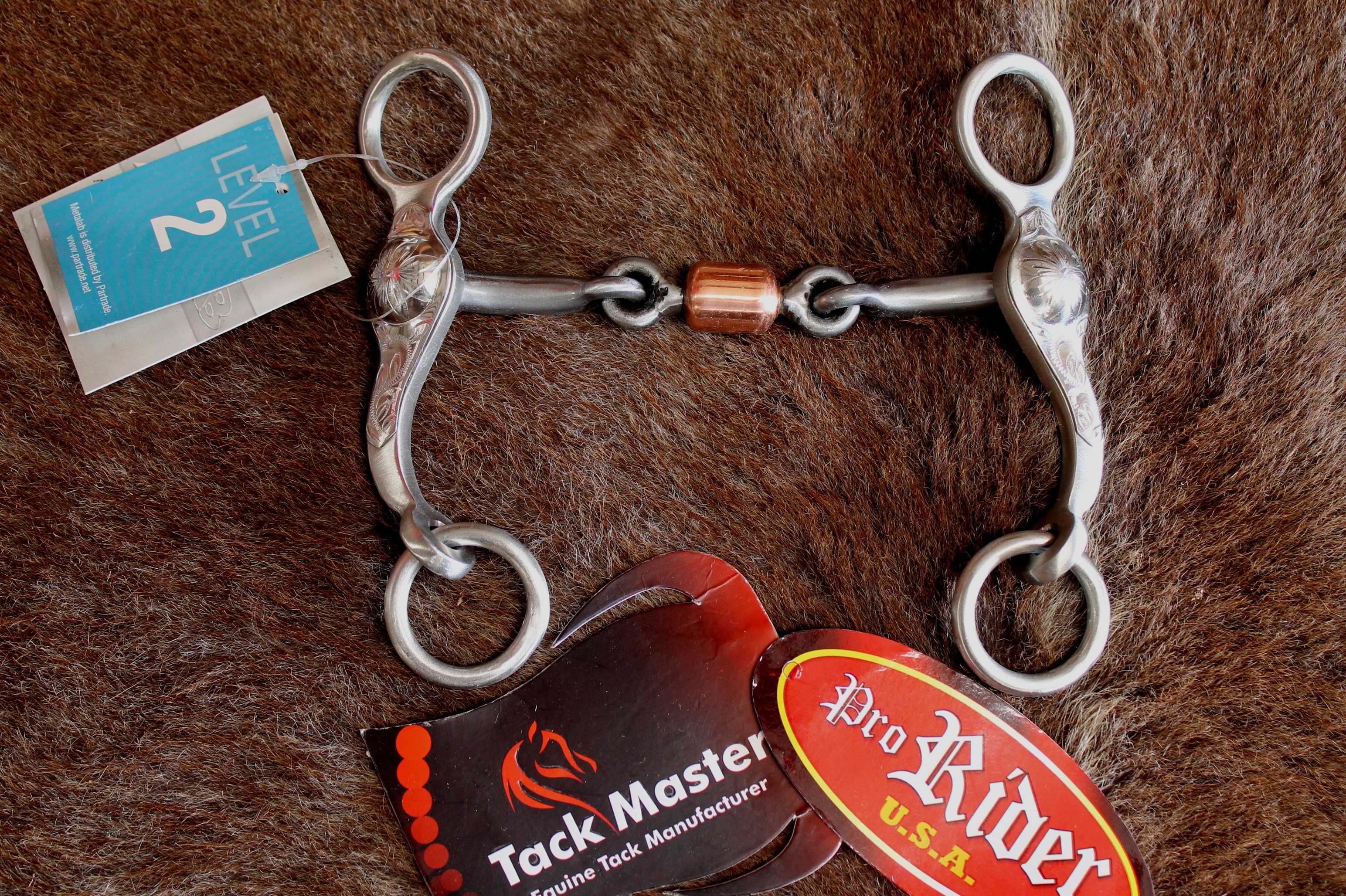 Dog Bone Snaffle Copper center roller Horse Bit Tack 3549 635778608419 eBay