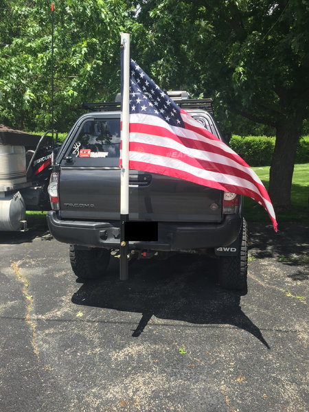 Flag Pole Hitch Mount | Tacoma World