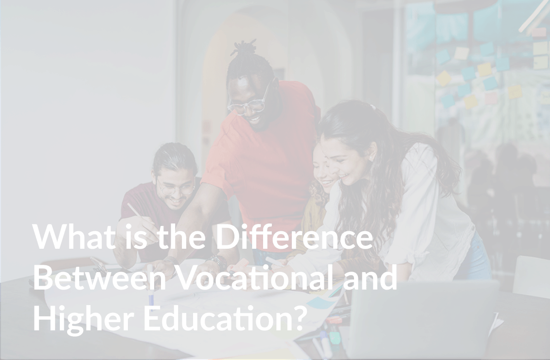 The difference between vocational and higher education