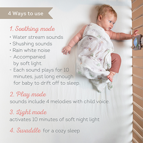 Bunny Soother & Swaddle Set Taf Toys