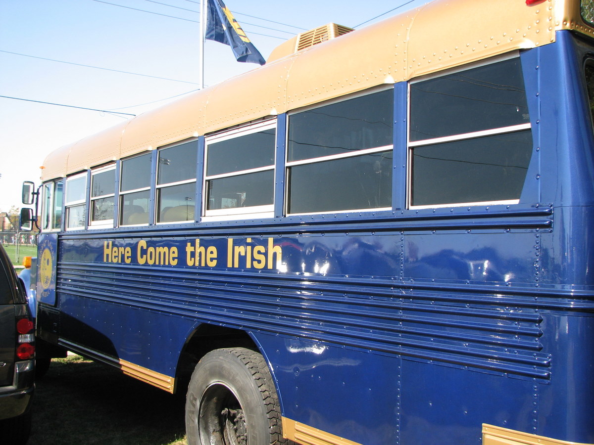 Notre Dame Tailgate Bus Tailgate Lot Tailgating Daily, Gear, Rigs