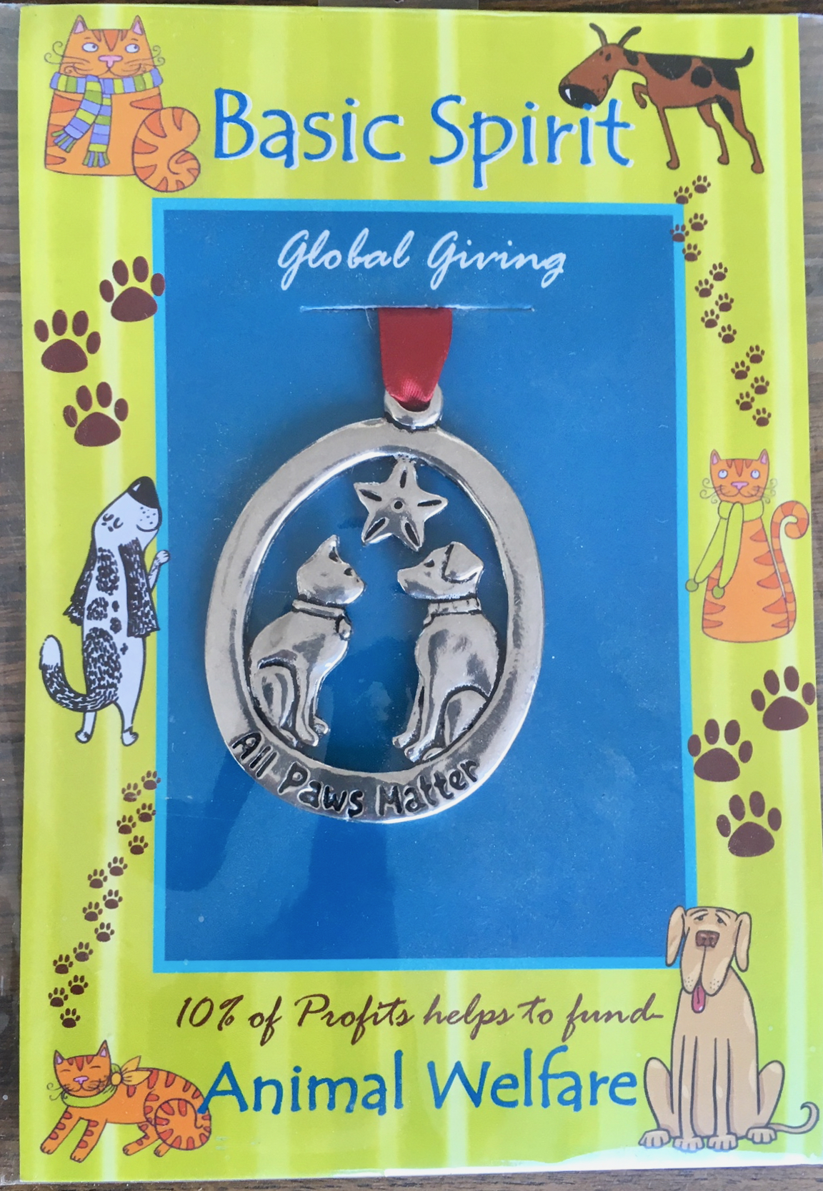 "All Paws Matter" Global Giving Ornament Elayne Boosler's Tails of Joy
