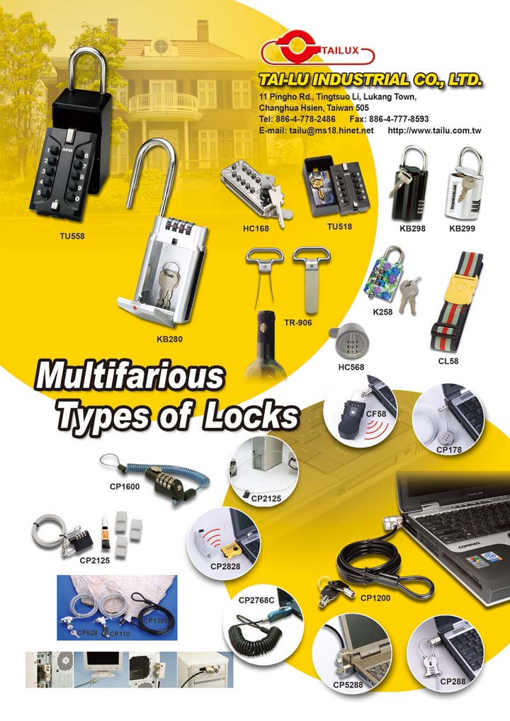 ECatalog TAILU Leader in lock specialist & Medical equipment lock
