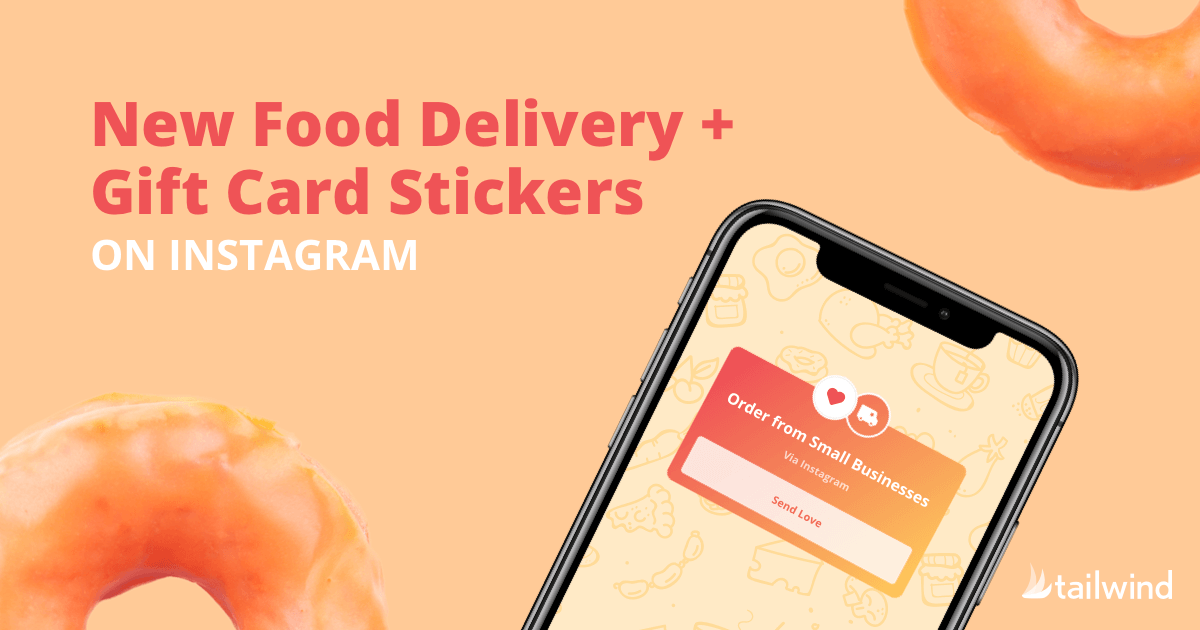 Food Delivery + Gift Card Stickers on Instagram (HowTo + Tips
