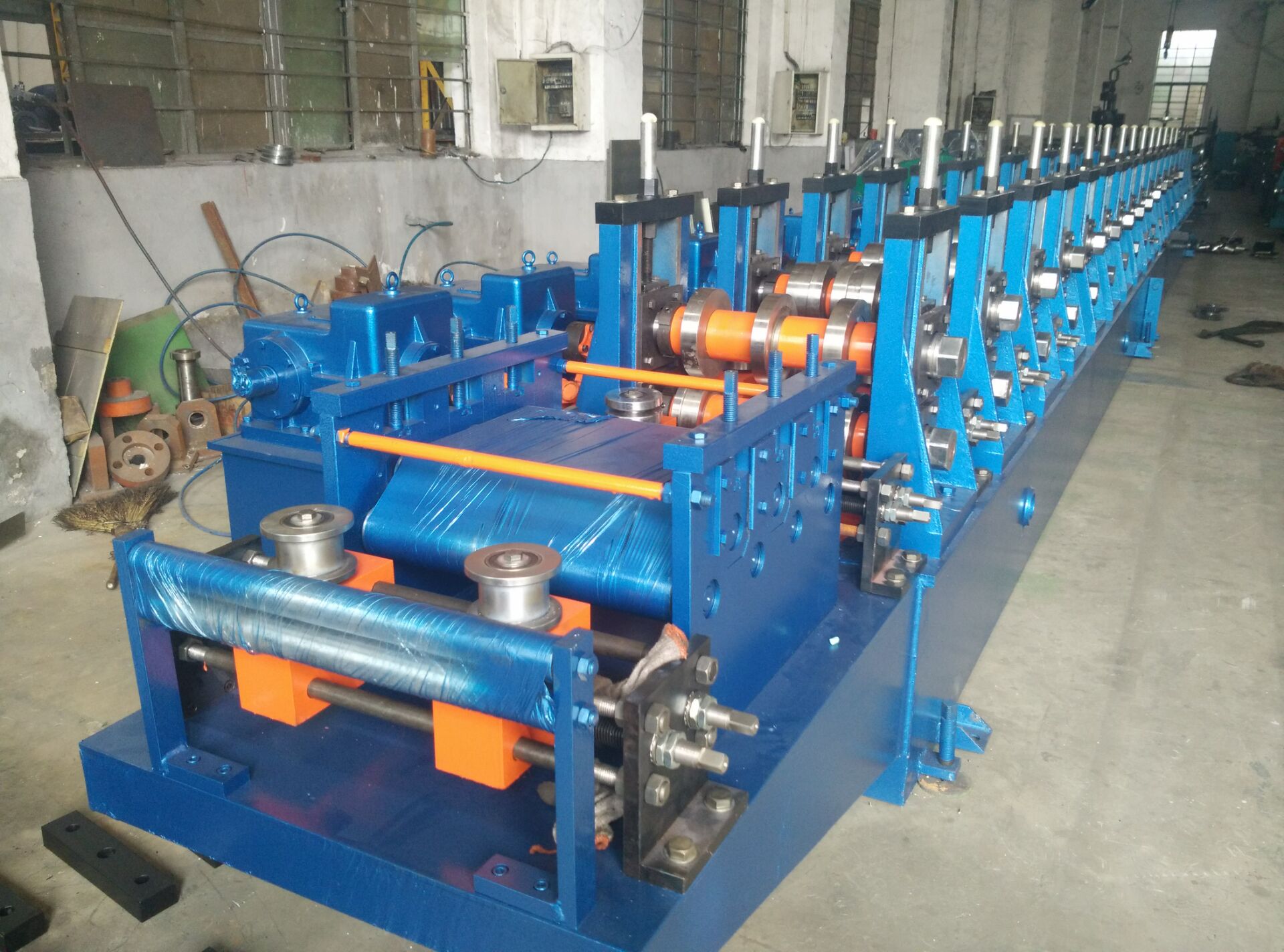 120*95mm Automatic Storage Rack Upright Roll Forming Machine Ready for