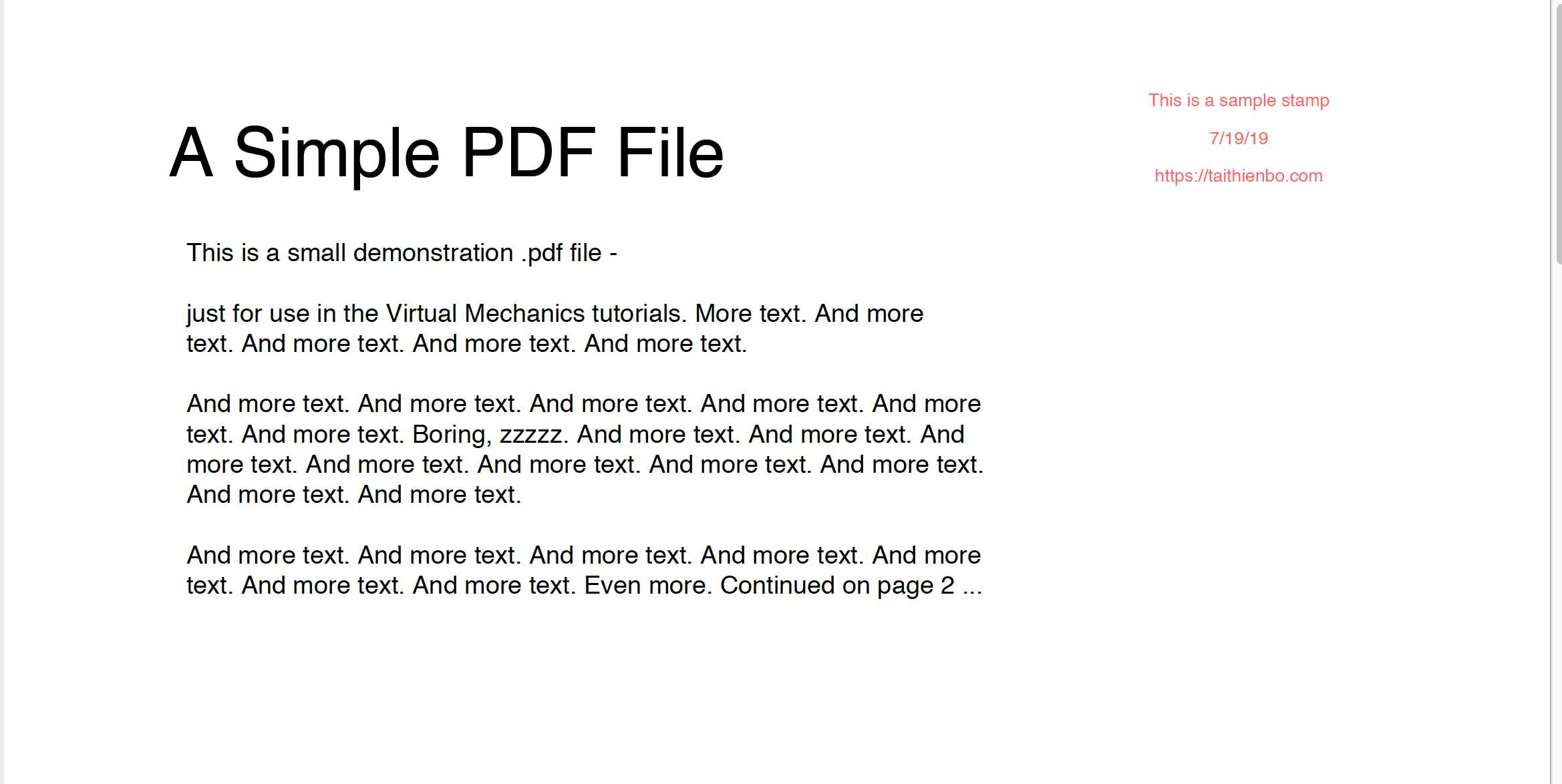 PDF stamping using iTextSharp LGPL .NET core