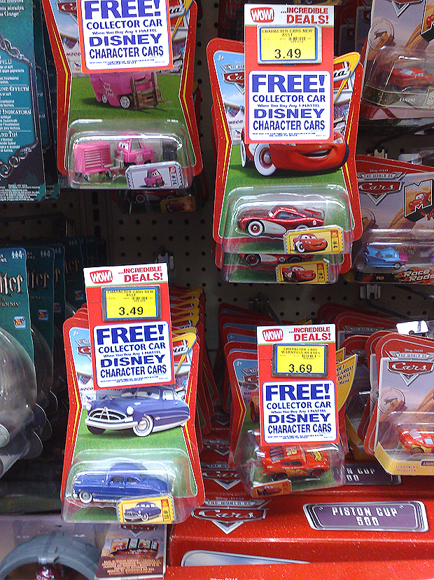 Mattel Disney Pixar Diecast CARS UK Toys R Us Promo Up & Running Take Five a Day