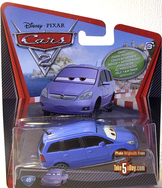 Mattel Disney Pixar CARS 2 Diecast Alex Vandel & Otis in Europe Take