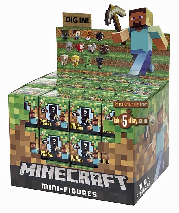 Mattel Minecraft Blind Box Mini Figures Checklist Take Five a Day