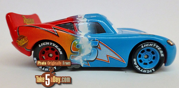 Mattel Disney Pixar CARS Transforming Lightning McQueen Take Five a Day