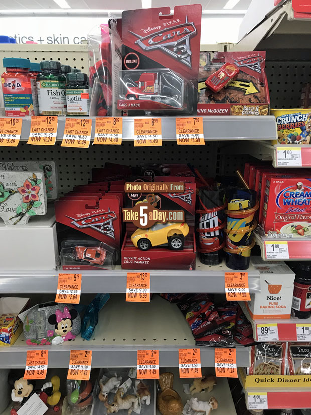Take Five a Day » Blog Archive » Mattel Disney Pixar CARS 3 Walgreen’s