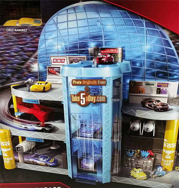 Mattel Disney Pixar CARS 3 Florida Speedway Mega Garage Take Five a Day