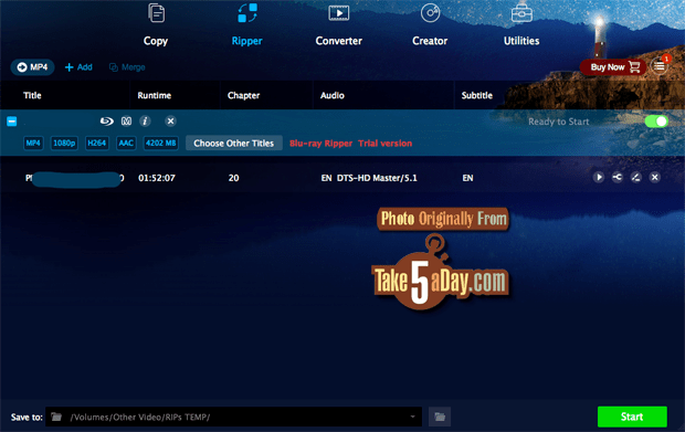 Take Five a Day » Blog Archive » RipConvert Blu Ray Discs with MakeMKV