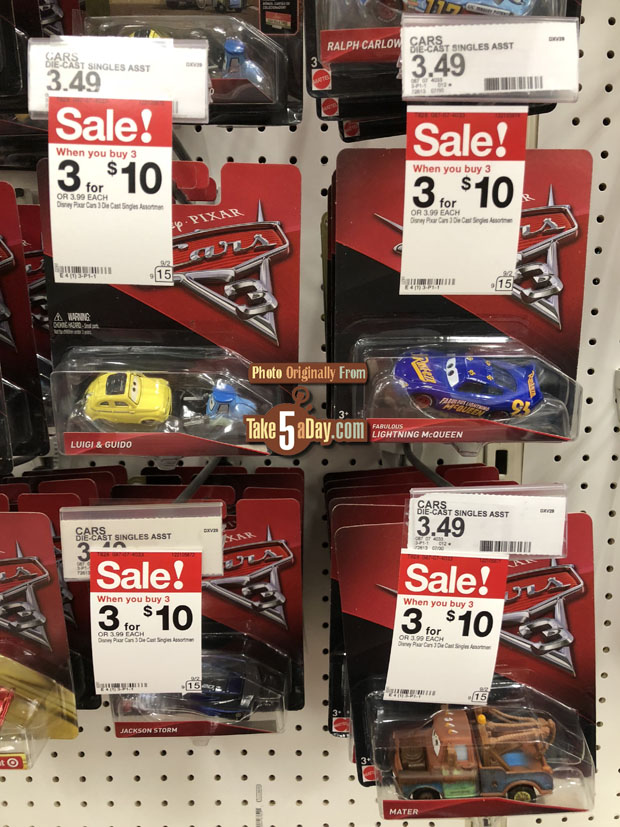 Take Five a Day » Blog Archive » Mattel Disney Pixar CARS Target Stock