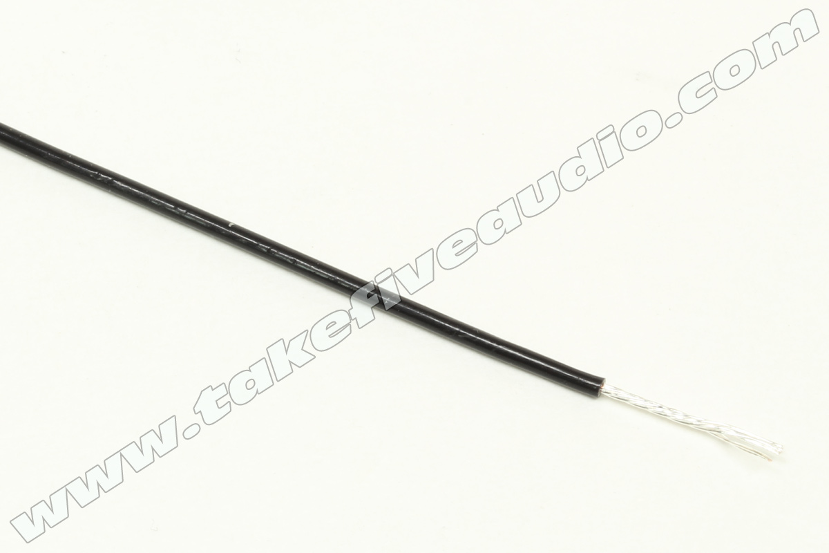 Mil Spec 24 AWG Silver Plated Copper Wire Black Cryo Treated Mil Spec