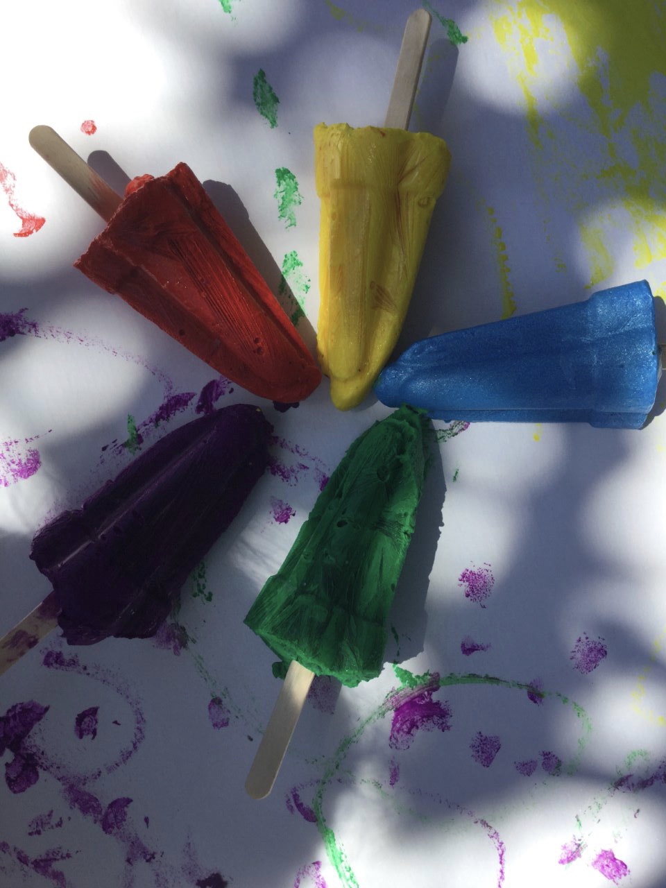 Paint Popsicles! Take it From Mummy