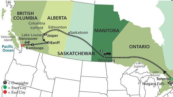12Day The Rocky Mountaineer & Canadian Rail Toronto In, Vancouver