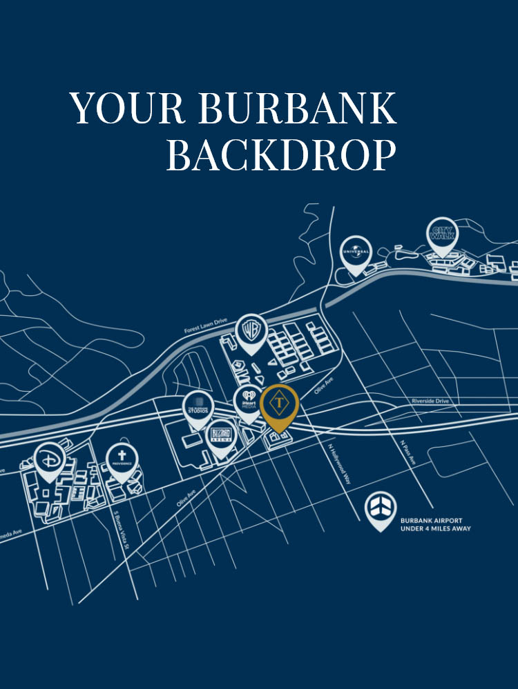 Map & Directions Apartments in Burbank Talaria Burbank