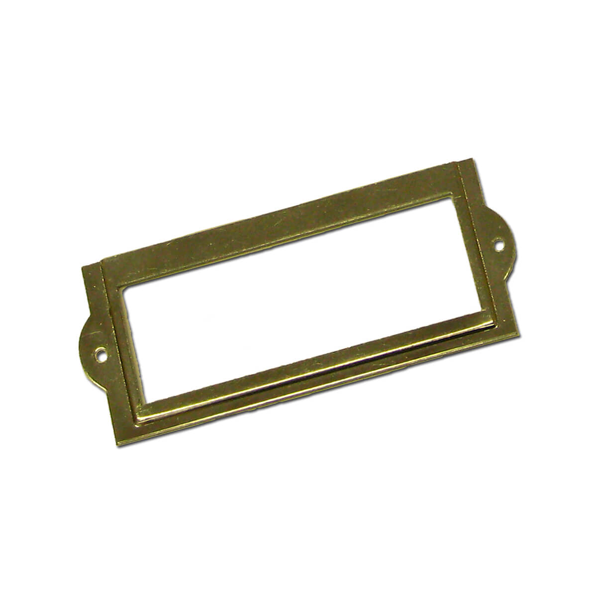 Metal Label Holders in Brass and Nickel TALAS