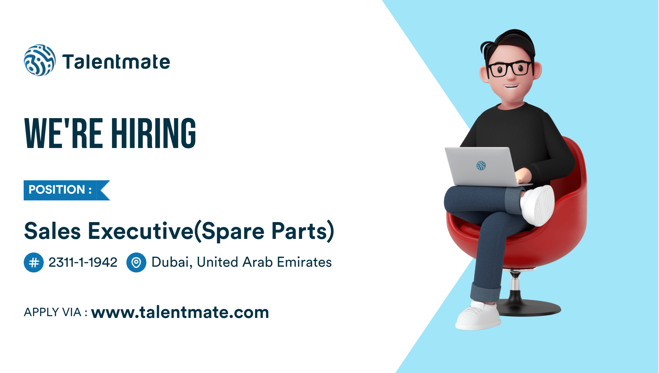 Sales Executive(Spare Parts) Jobs in Dubai, United Arab Emirates