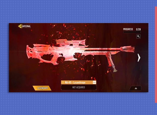 What is the Color of Legendary Weapons in COD Mobile