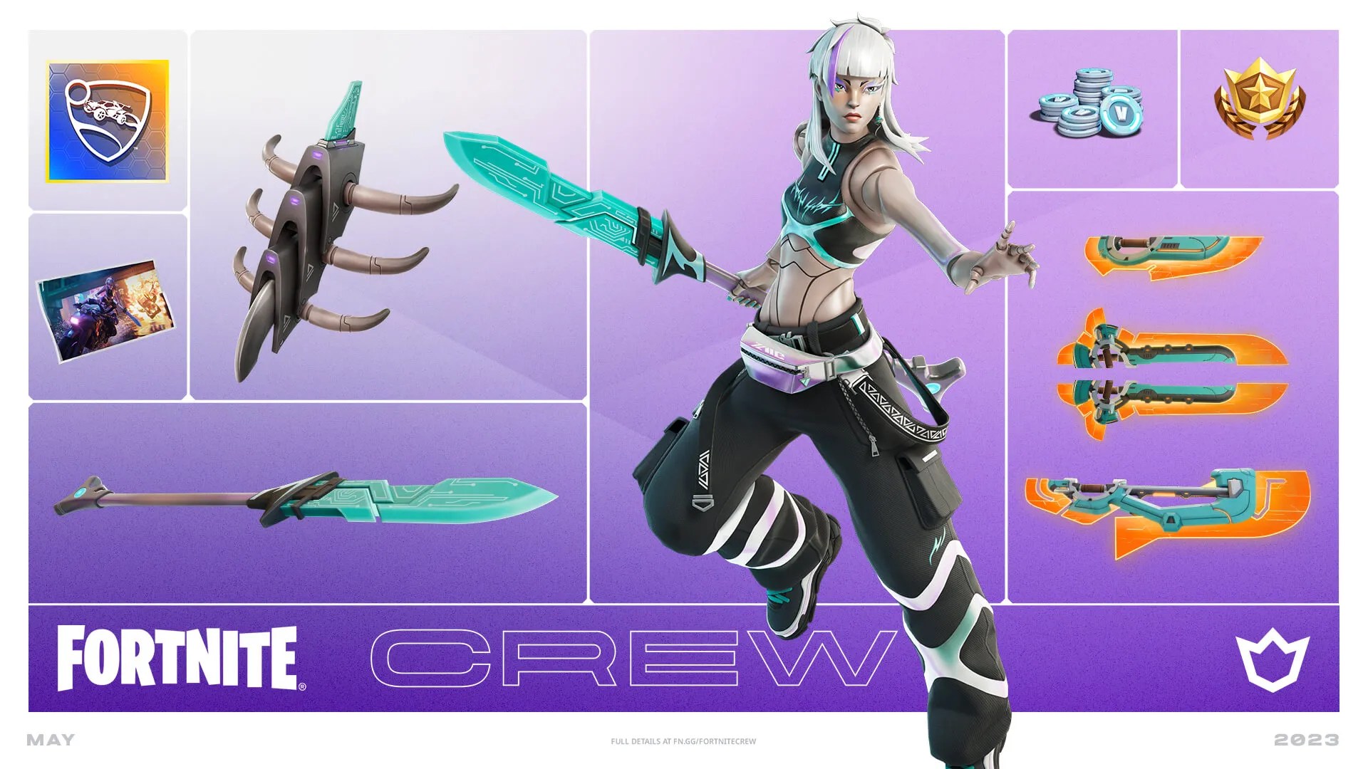 Fortnite Crew June 2023 Styx Skin Pack, Rewards, Battle Pass & Price