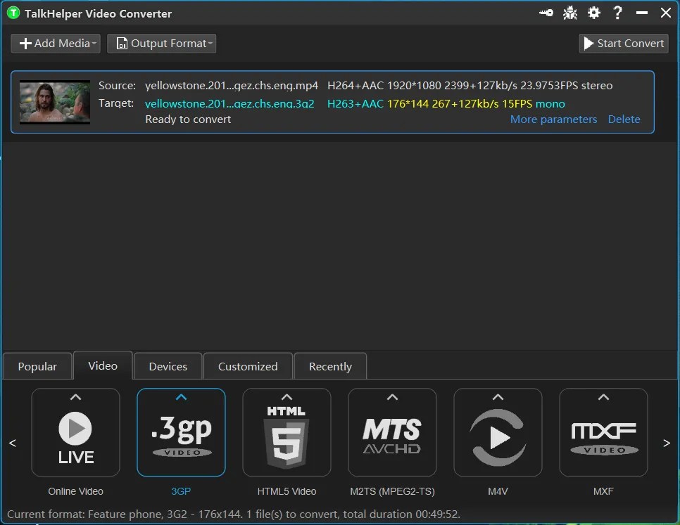 6 Best MP4 to 3GP Converters for TalkHelper
