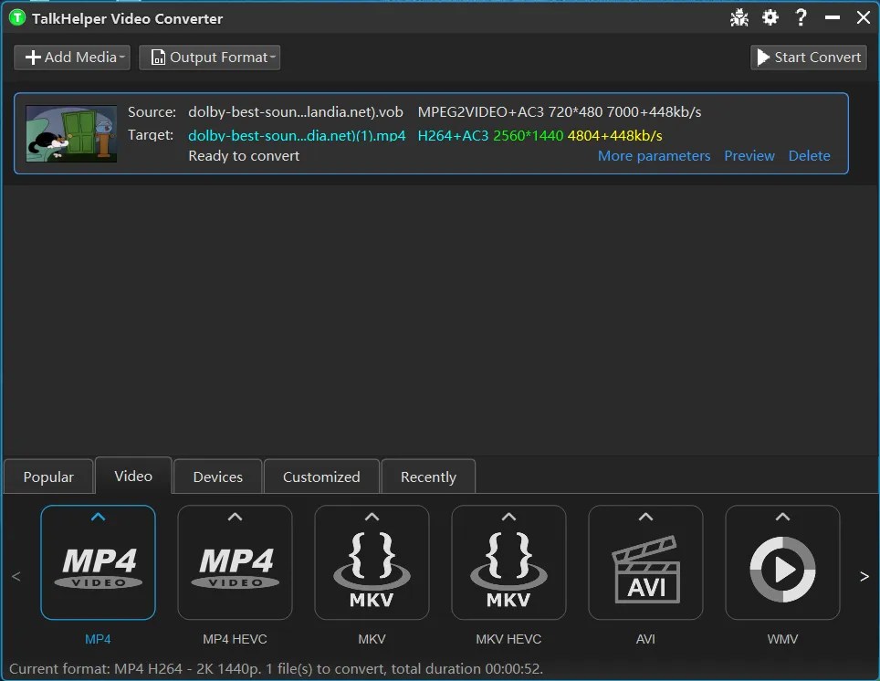 7 Best VOB Converter Software for TalkHelper