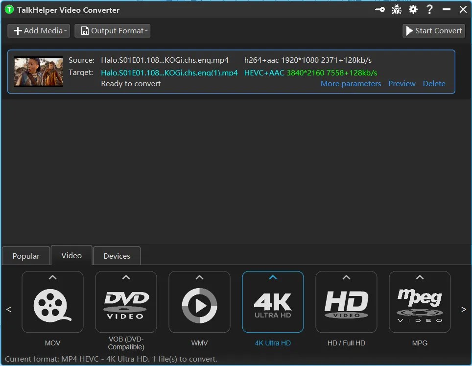 6 Best 4K Video Converters for TalkHelper