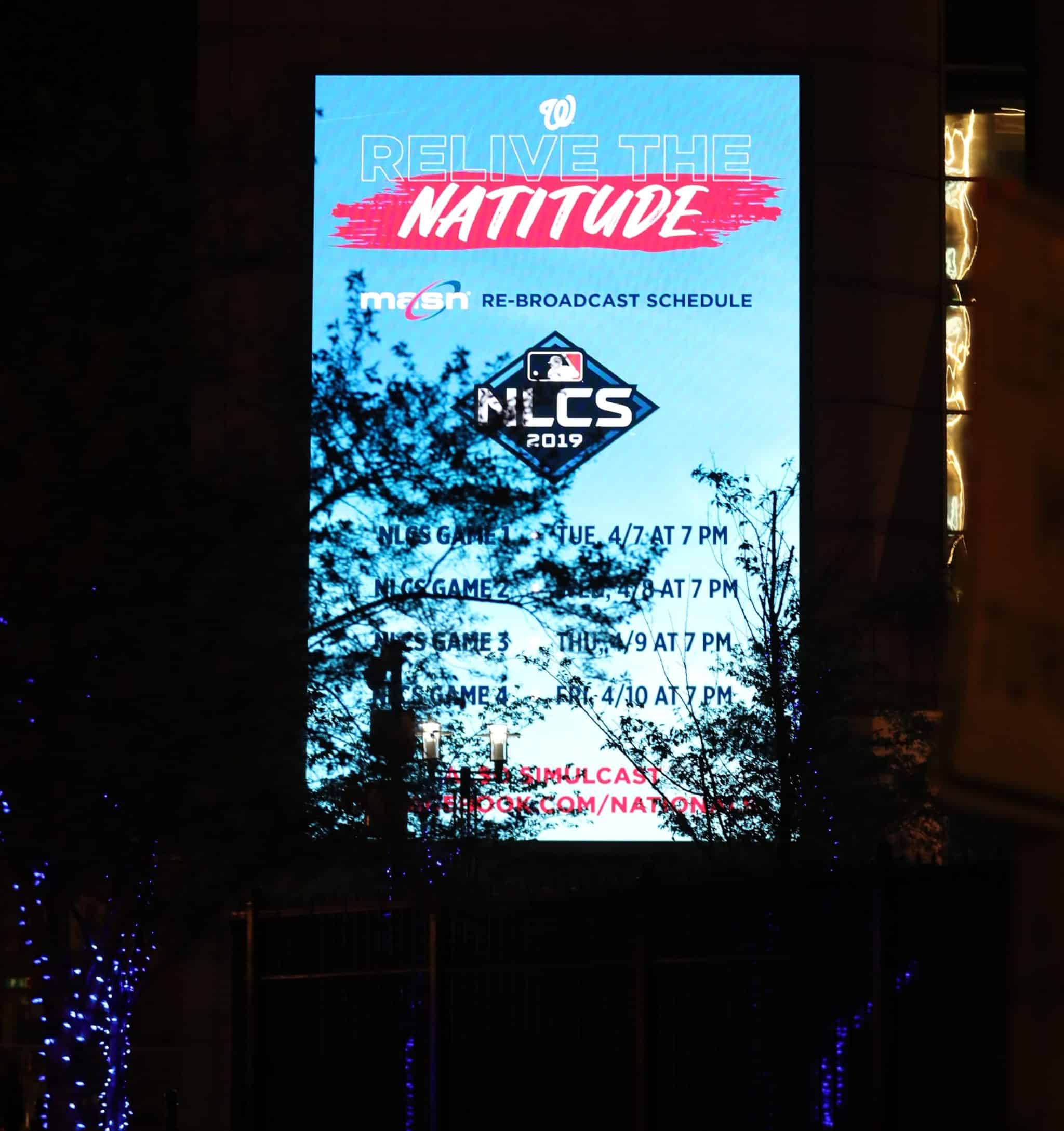 Relive the Natitude! MASN replays Game 1 of the NLCS at 7 pm