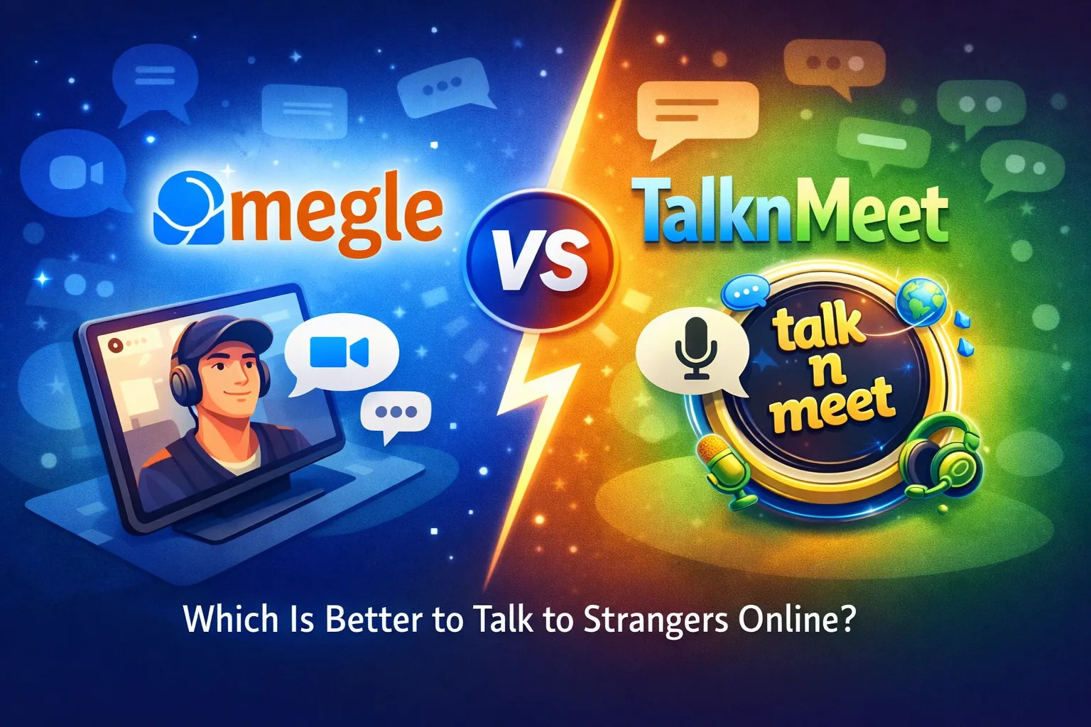 Omegle vs TalknMeet Which Is Better to Talk to Strangers Online?