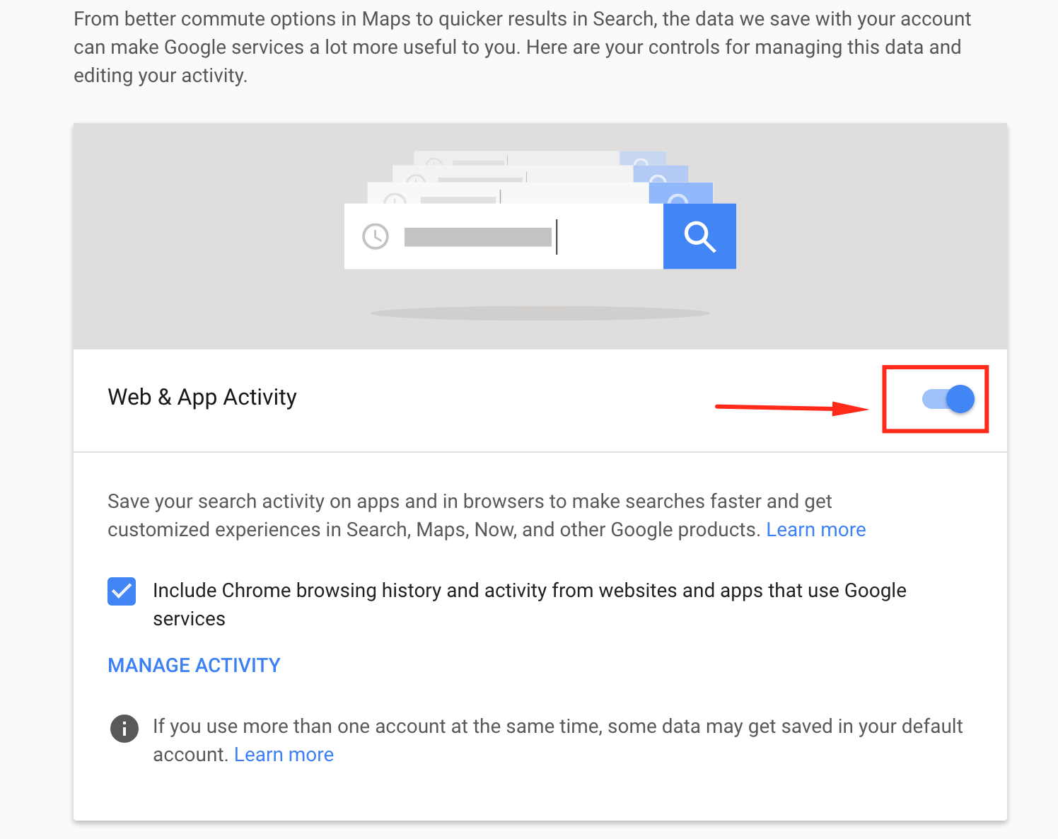 How to Disable your Google Search History