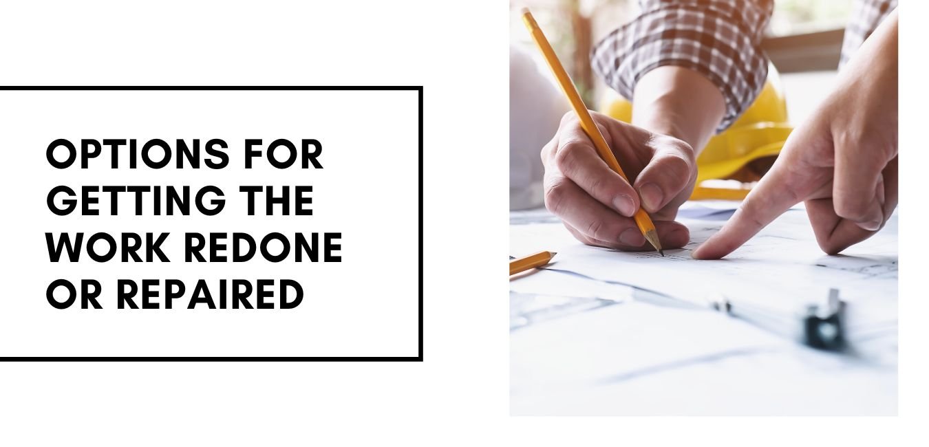 What to do when a bad contractor does poor work (to sue or not?)
