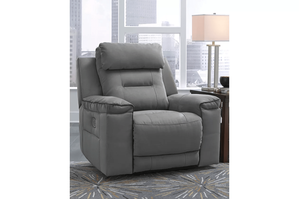 Trampton Smoke Gray Reclining Sofa, Loveseat and Recliner Tampa Bay