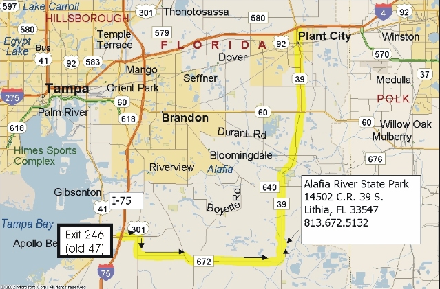 Map Of Lithia Florida