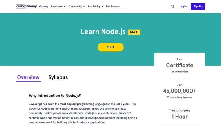 Learn Node Js 12 Best Node Js Courses and Training Online