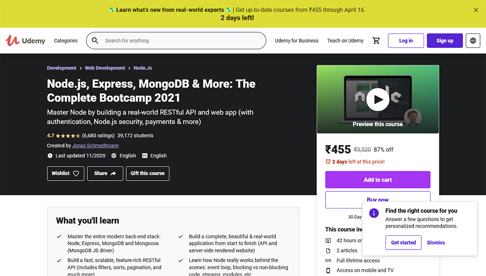 Learn Node Js 12 Best Node Js Courses and Training Online