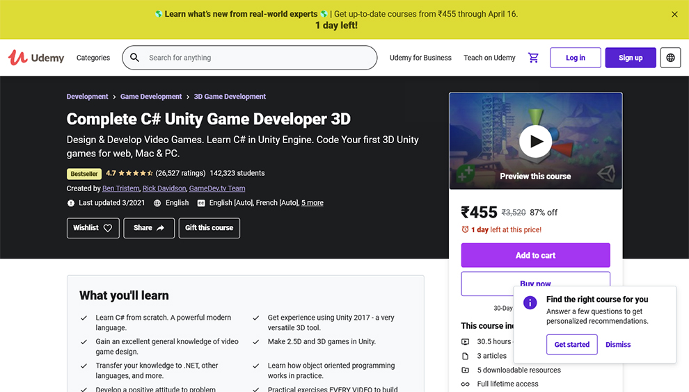Top 10 Best Unity Courses Online With Ultimate Training