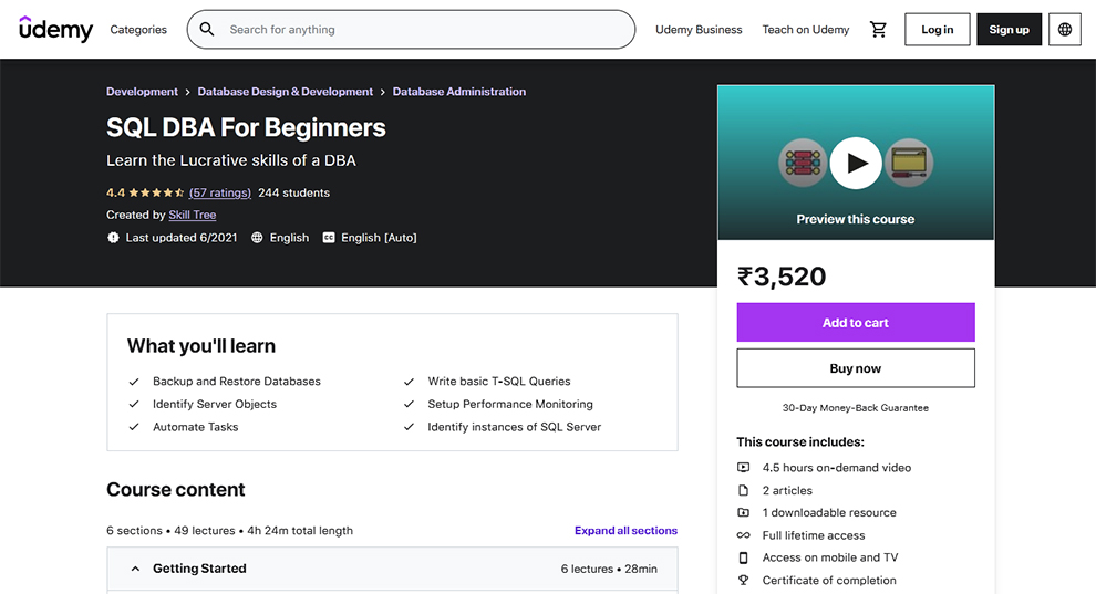 10 Best Database Administrator Training Courses and Classes TangoLearn