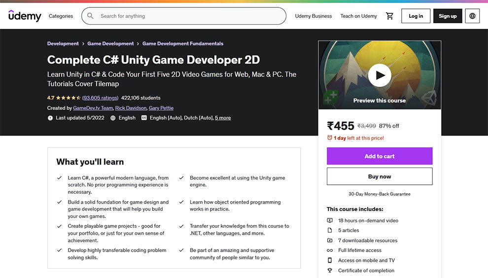 17 Best Game Development Courses Online TangoLearn
