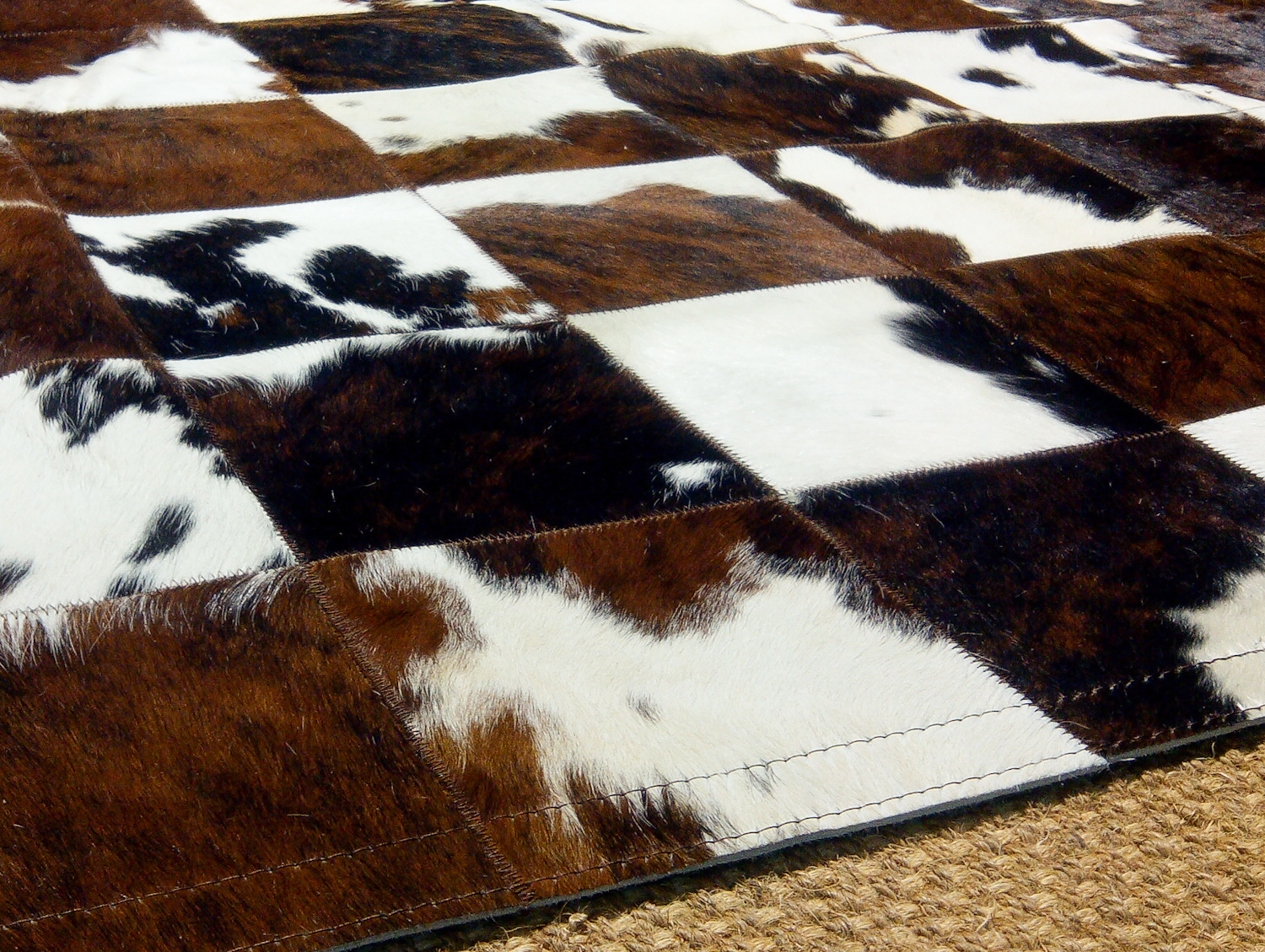 PV3 Patchwork de Piel de Vaca con Pelo Tangopiel